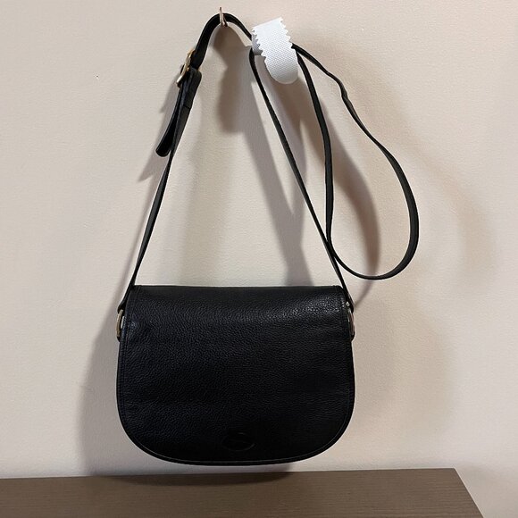 Longchamp Black Leather Crossbody Bag - Picture 1 of 10
